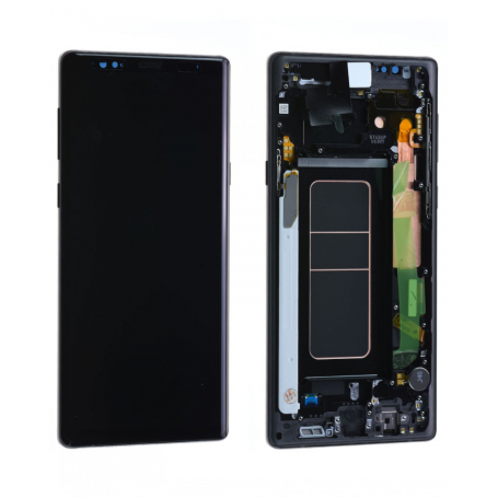 Ecran Samsung Galaxy Note 9 (N960F) Noir Profond + Frame (Service Pack) - GH97-22269A-22270A