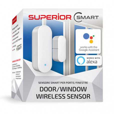 Set de Détecteur d'Ouverture Intelligent pour Porte Fenêtre (Compatible Alexa et Google Assistant)