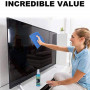 Cleaning kit for fragile screens (cleaner + cloth + brush)