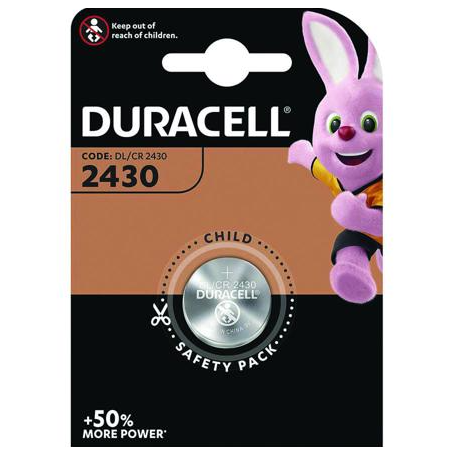 Pile Bouton DURACELL LITHIUM DL/CR2430 1pc