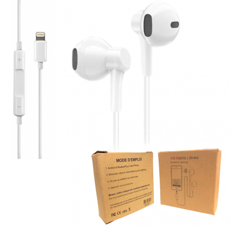Ecouteurs Kit Main Libre Lightning Bluetooth Pop-ups (ECO PLUS)