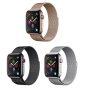 Bracelet, Montre - Bracelet pour Apple Watch 38/40/41mm DEVIA Milanese Watch Strap - Acier Inoxydable - Noir, prix de gros.