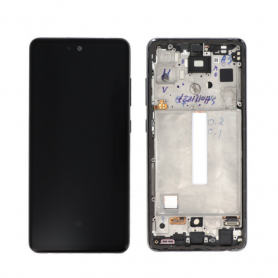 Ecran Samsung Galaxy A52S 5G (A528B) Noir + Châssis (Service Pack) - GH82-26861A