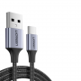 USB / USB-C Braided Nylon Cable UGREEN Black - 1M