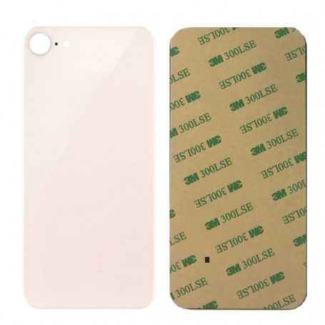 Vitre arrière iPhone 8 Or - Avec logo + Adhésif