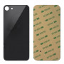 Vitre arrière iPhone 8 Noir - Avec logo + Adhésif