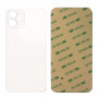 Vitre arrière iPhone 12 mini Blanc (Grand trou) Sans Logo
