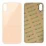 Vitre arrière iPhone XS Or - Avec logo + Adhésif