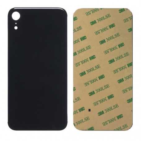 Vitre arrière iPhone XR Noir - Avec logo + Adhésif