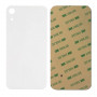 Vitre arrière iPhone XR Blanc - Avec logo + Adhésif