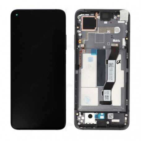 Ecran Xiaomi Mi 10T 5G / Mi 10T Pro 5G Noir + Châssis (Service pack) - 5600030J3S00