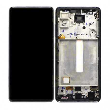 Ecran Samsung Galaxy A52 4G/5G (A525/A526) Bleu + Châssis (Service Pack) - GH82-25524B