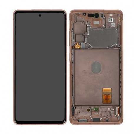 Ecran Samsung Galaxy S20 FE 4G/5G (G780/G781) + Châssis Orange (Service Pack) - 24220F-24219F