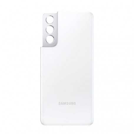 Vitre arrière Samsung Galaxy S21 5G (G991B) Phantom Blanc (Service Pack) - GH82-24520C-GH82-24519C