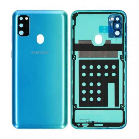 Vitre arrière Samsung Galaxy M30S (M307F) Bleu (Service Pack) - GH98- 44841B