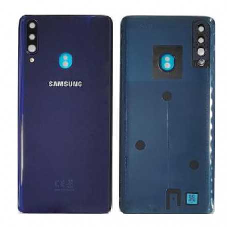 Vitre arrière Samsung Galaxy A20S (A207F) Bleu (Service Pack) - GH81-19447A