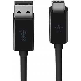 Câble USB / USB-C BELKIN 1M Noir - Charge Rapide et Fiable pour Vos Appareils