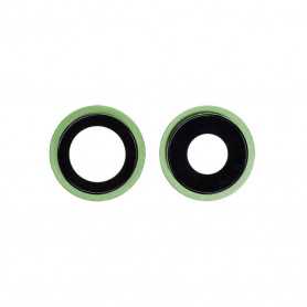 Contour / Vitre cache caméra arrière iPhone 12 / 12 Mini Vert (à souder)