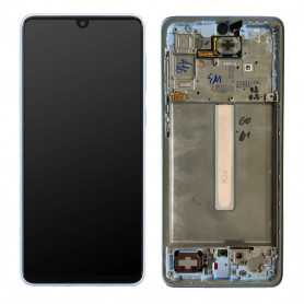 Ecran Samsung Galaxy A33 5G (A336B) Bleu + Châssis (Service Pack) - 28143C-28144C