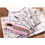 Spoon Chopsticks Set Stainless Steel 2 Pieces - Blue Camping Cutlery Essentials
