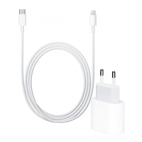 Kit Chargeur Rapide Câble USB-C vers Lightning 20W (Mayline)