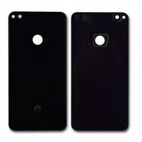 Vitre arrière Huawei P8 Lite 2017 Noir - Avec logo + Adhésif