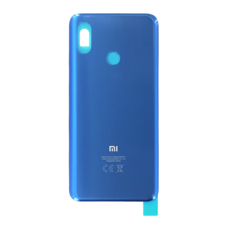 Vitre arrière Xiaomi Mi 8 Bleu + Adhesif (Without Logo)