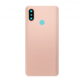 Vitre arrière Xiaomi Mi 8 Rose + Adhesif (Sans Logo)