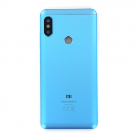 Vitre arrière Xiaomi Redmi Note 5 / Note 5 Pro Bleu + Adhesif (Sans Logo)