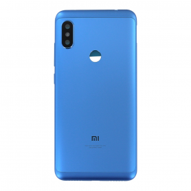 Vitre arrière Xiaomi Redmi Note 6 Pro Bleu + Adhesif (Sans Logo)