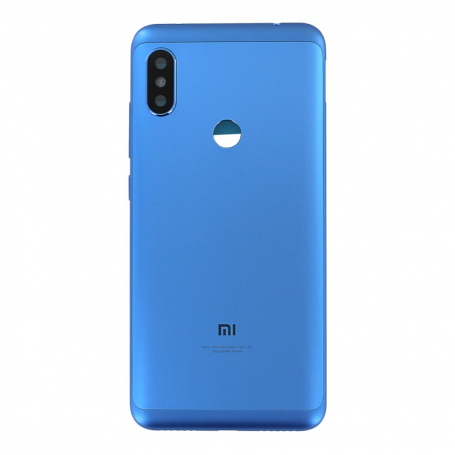 Vitre arrière Xiaomi Redmi Note 6 Pro Bleu + Adhesif (Sans Logo)