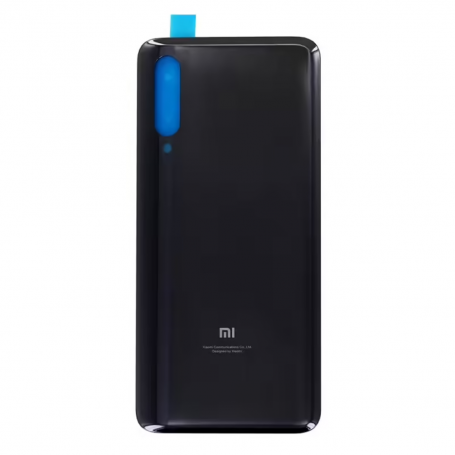 Vitre arrière Xiaomi Mi 9 Noir + Adhesif (Without Logo)