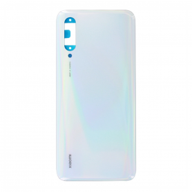 Vitre arrière Xiaomi Mi 9 Lite Blanc Perle + Adhesif (Sans Logo)