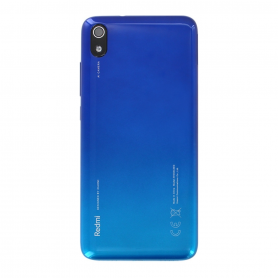 Vitre arrière Xiaomi Redmi 7A Bleu + Adhesif (Sans Logo)