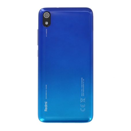 Vitre arrière Xiaomi Redmi 7A Bleu + Adhesif (Without Logo)