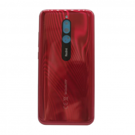 Vitre arrière Xiaomi Redmi 8 Rouge + Adhesif (Sans Logo)