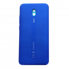 Vitre arrière Xiaomi Redmi 8A Bleu + Adhesif (Sans Logo)