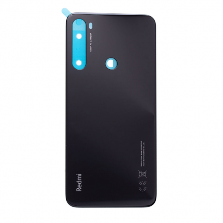 Vitre arrière Xiaomi Redmi Note 8 Noir + Adhesif (Sans Logo)