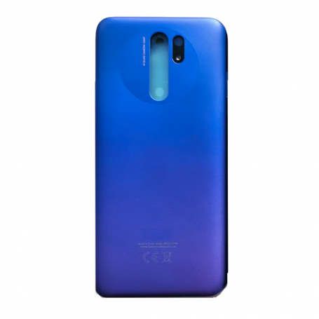 Vitre arrière Xiaomi Redmi 9 Bleu + Adhesif (Without Logo)