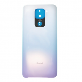 Vitre arrière Xiaomi Redmi Note 9 Blanc + Adhesif (Sans Logo)
