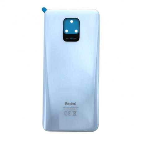 Vitre arrière Xiaomi Redmi Note 9 Pro 4G Blanc + Adhesif (Sans Logo)