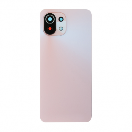 Vitre arrière Xiaomi Mi 11 Lite 4G / 5G Rose + Adhesif (Without Logo)