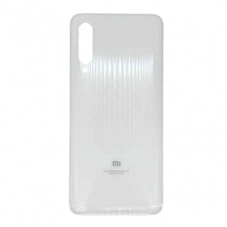 Rear Glass Xiaomi Mi 9 White + Adhesive (Without Logo)
