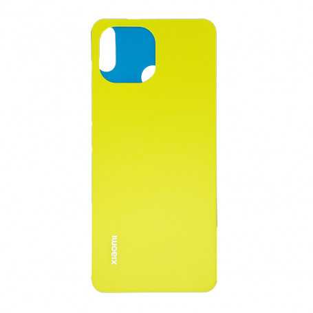 Vitre arrière Xiaomi Mi 11 Lite 4G / 5G Jaune + Adhesif (Sans Logo)