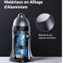 Chargeur voiture UGREEN 24W avec 2 ports USB et 1 port USB-C