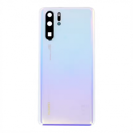 Rear Glass Replacement for Huawei P30 Pro Pearl + Adhesive No Logo - Premium Quality