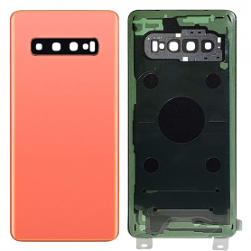 Vitre arrière Samsung Galaxy S10 Plus (G975F) Prism Orange (Sans Logo)
