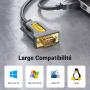 USB 2.0 Male to USB RS232 DB9 Male Cable UGREEN - 1M