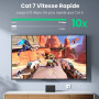 Câble Ethernet Plat Cat 7 U/FTP Lan UGREEN - 3M