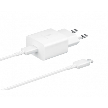 Charging kit Type-C / Type-C Samsung 15W White - Retail Box (Original)